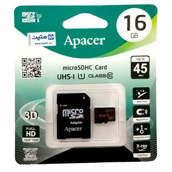 مموری کارت اپیسر Apacer Micro SD Class10 U1 16GB - Image 1