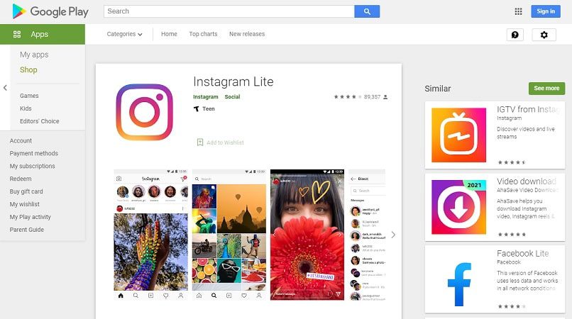 Instagram Lite