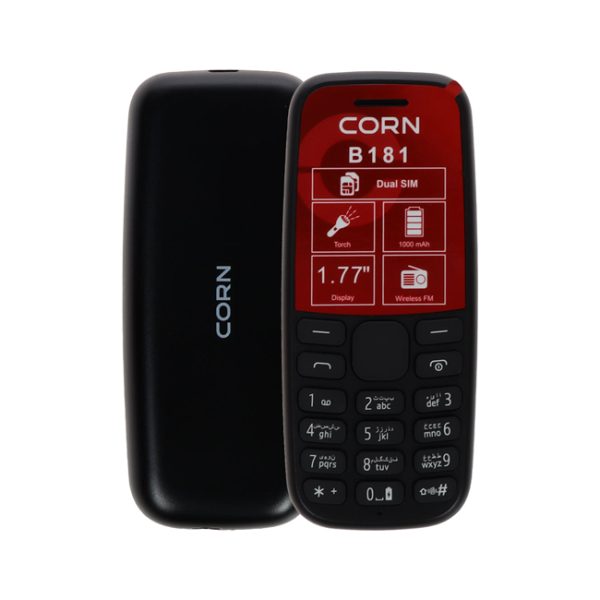 گوشی موبایل کرن CORN mobile phone model B181 مشکی - Image 1