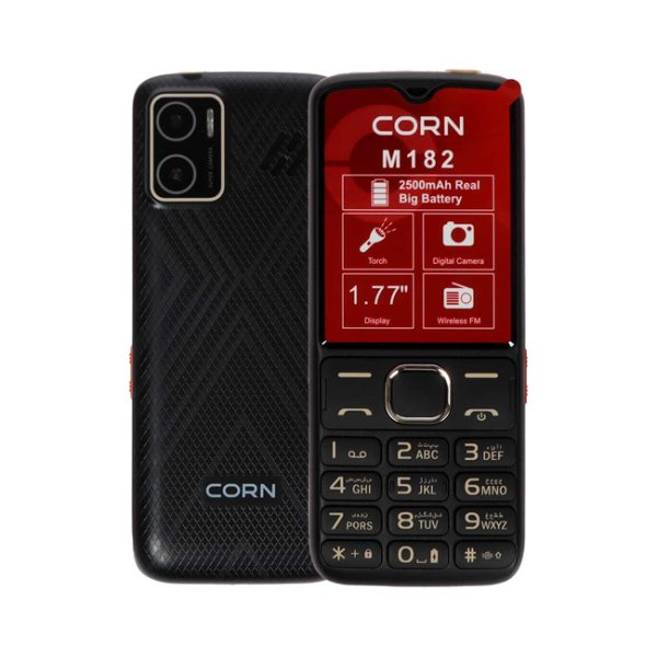 گوشی موبایل کرن CORN mobile phone model B182 مشکی - Image 1