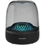 نمای بالا از اسپیکر Aura Studio 4 با نورپردازی هماهنگ با موسیقی