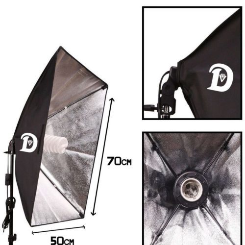 سافت باکس چراغ خور تك لامپ Diamond Softbox 50×70 - Image 1
