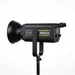 نمای جانبی ویدئولایت آراروکس VL200C RGB استودیویی