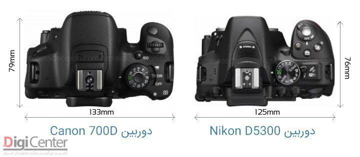 مقایسه دوربین Nikon D5300 با Canon 700D