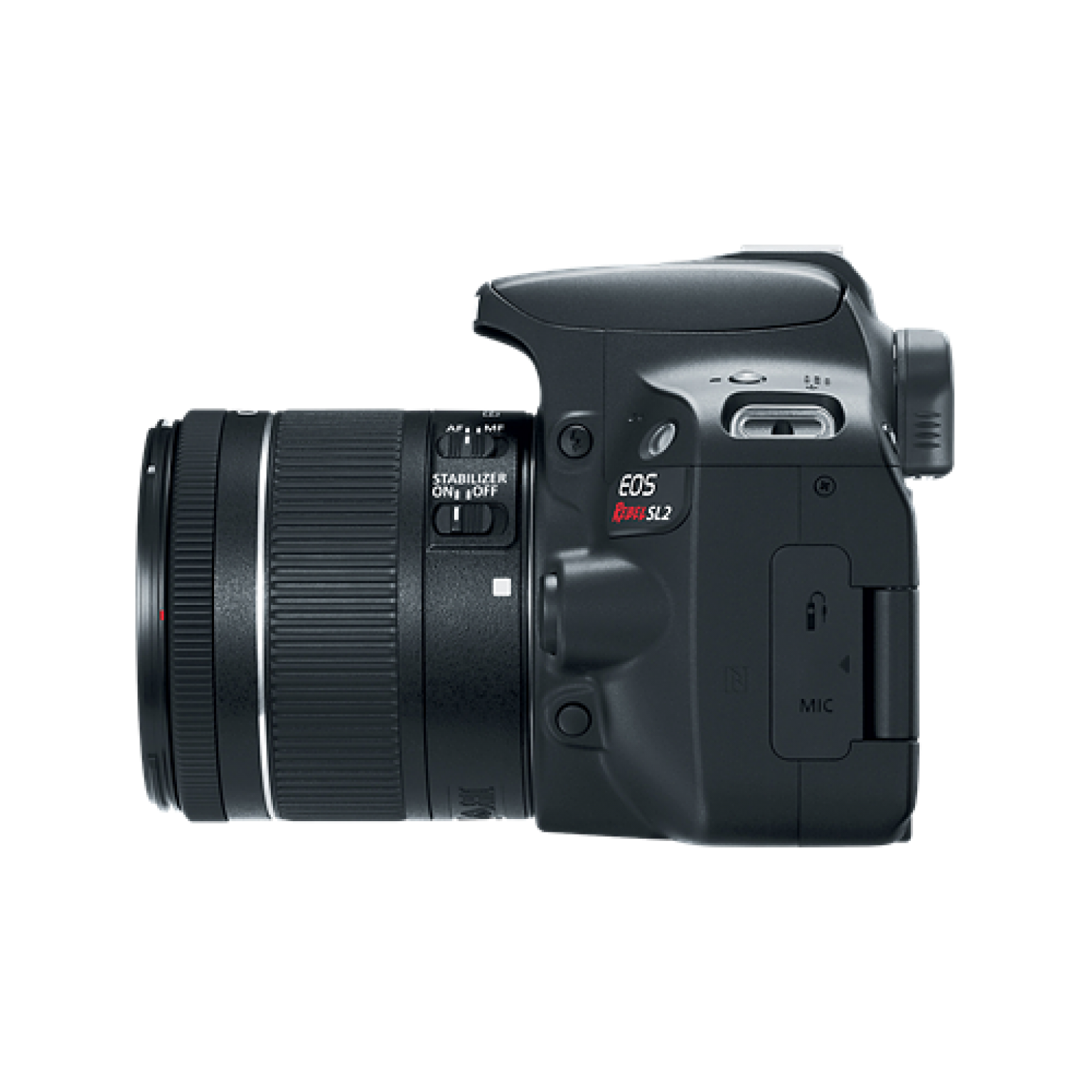 Canon EOS 200D left side