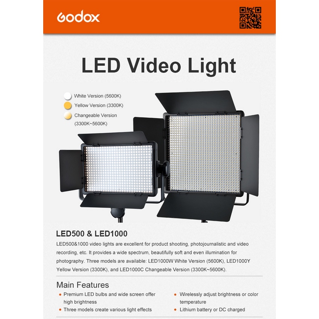 نور ثابت گودکس Godox LED1000C 3300K-5600K