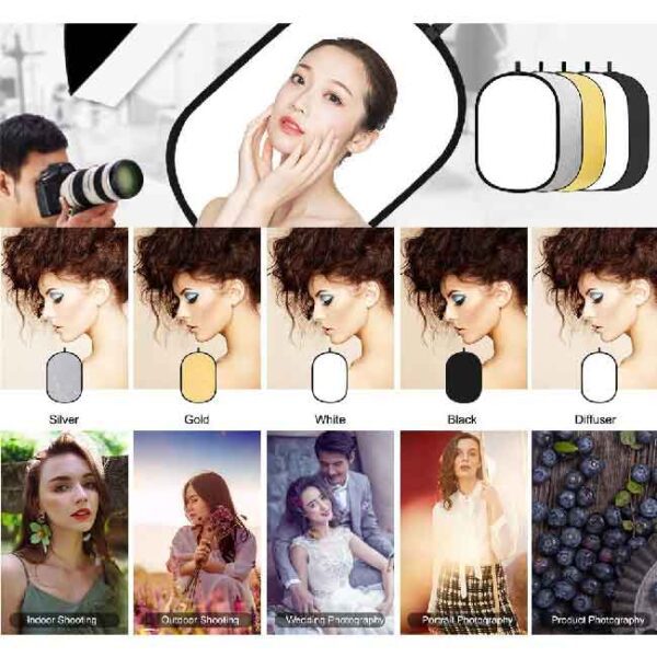 رفلکتور گودکس Godox Reflector 5in1 80x120cm - Image 2