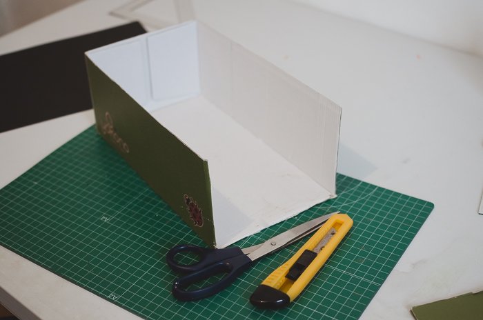 برش جعبه برای ساخت یک پروژکتور خانگی