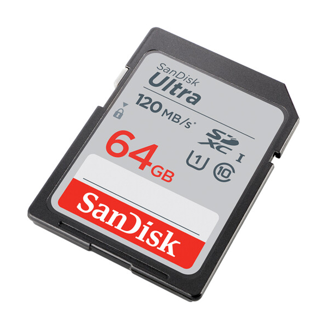 کارت حافظه سندیسک 64 گیگابایت Ultra UHS-I SDXC سرعت 120مگابایت