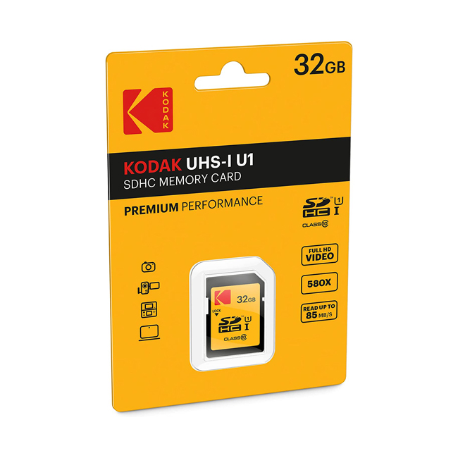 کارت حافظه کداک 32 گیگابایت KODAK Class 10 UHS-I U1