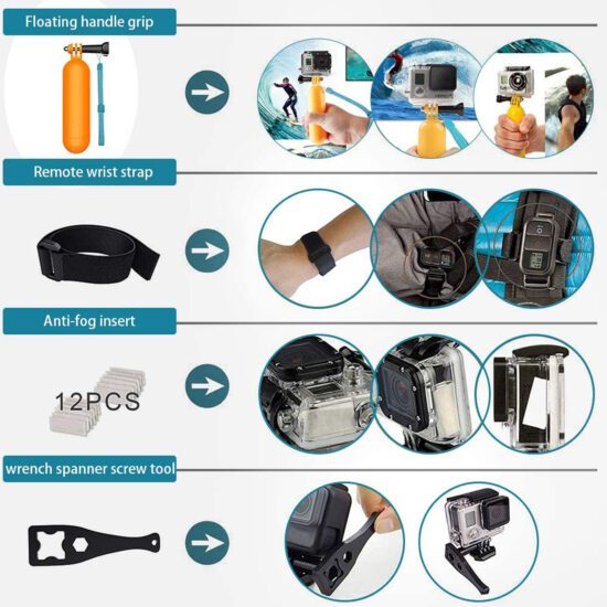 کیت لوازم جانبی گوپرو Gopro Accessories Kit 58 - Image 8