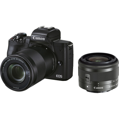 دوربین کانن EOS M50 II 15-45mm/55-200mm