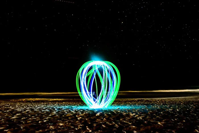 light painting photography Spiral 1 1 1
