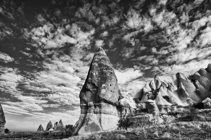 Black and White Travel Photography rocks
