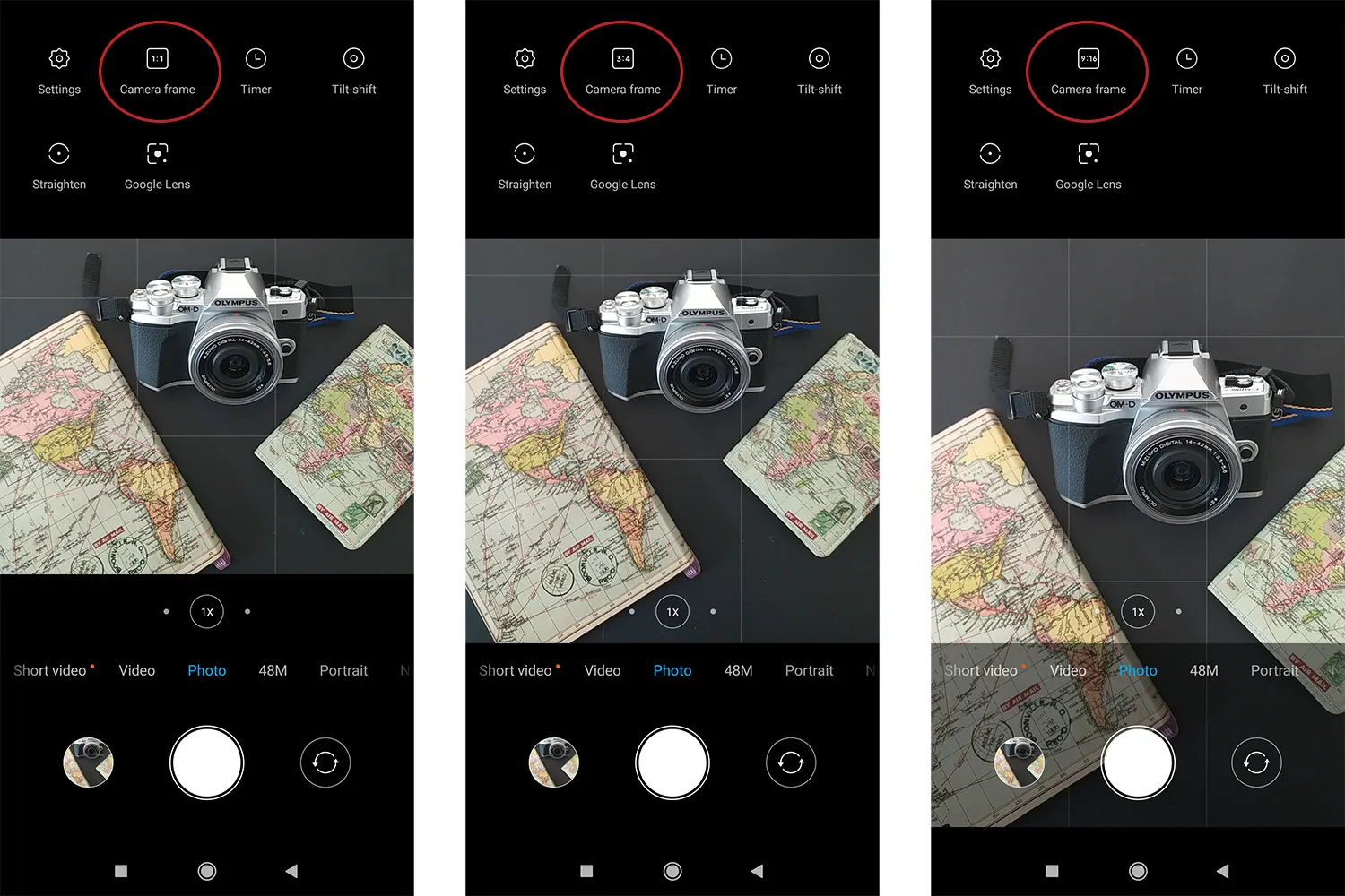 Smartphone product photography aspect ratio