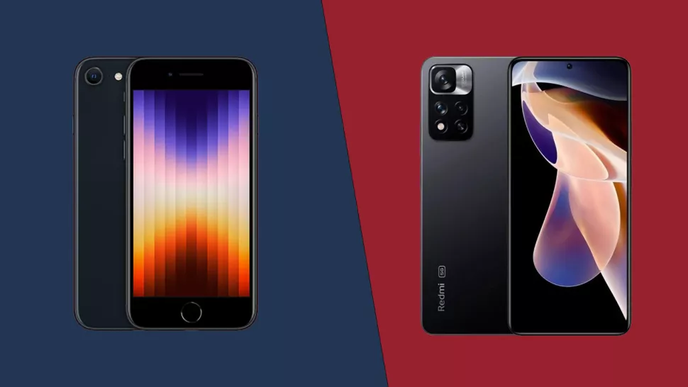 مقایسه iPhone SE 2022 با Xiaomi Redmi Note 11 Pro 5G