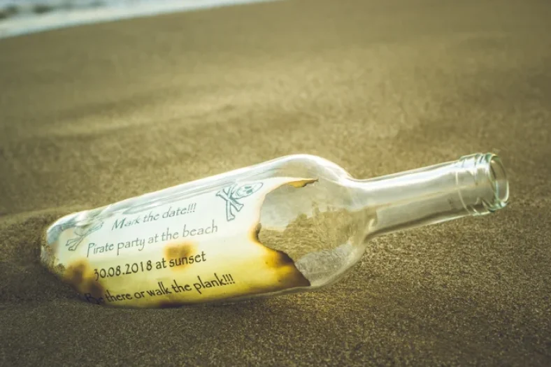 photography ideas party invitation in a bottle 1