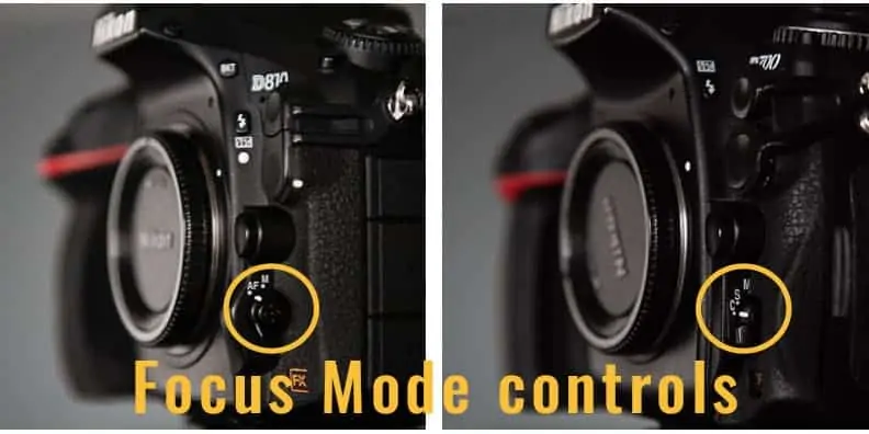 nikon focus mode controls
