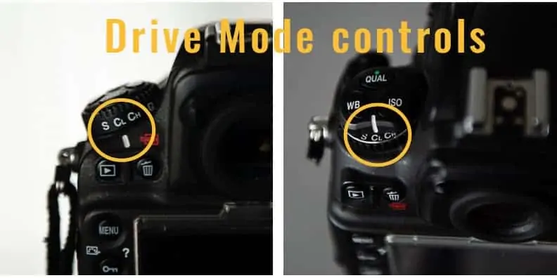 nikon release modes controls