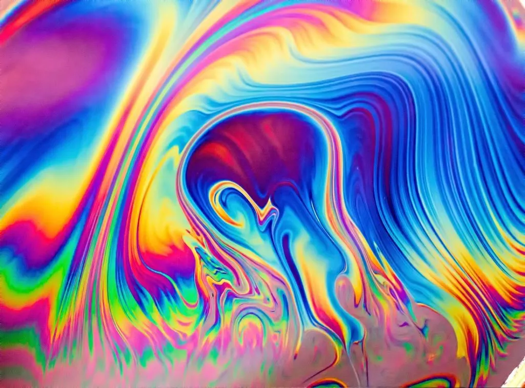 ایده عکاسی حباب صابون با رنگهای رنگینکمانی