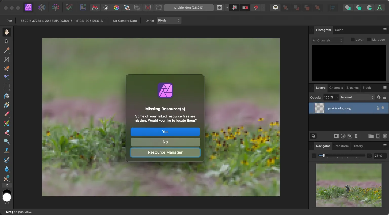 affinity photo raw non destructive sidecare moved