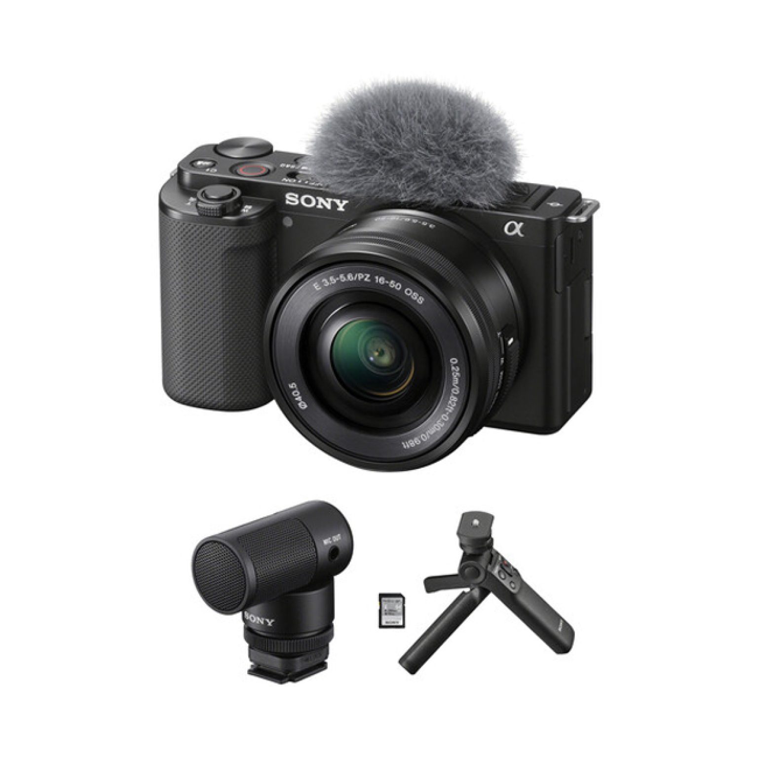 Sony ZV E10 Mirrorless Camera with 16 50mm Lens and Content Creator Kit 1 7