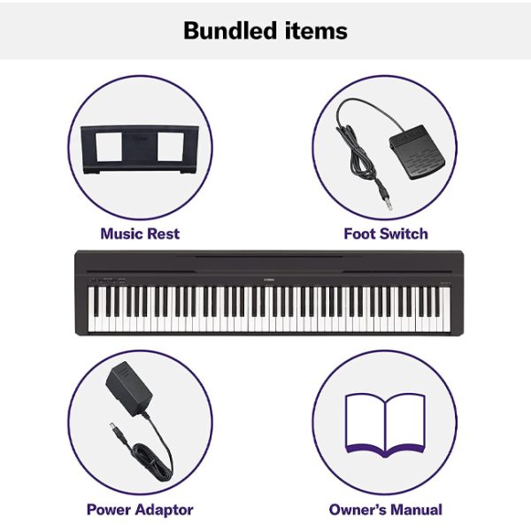 پیانو دیجیتال یاماها Yamaha P45B - Image 4