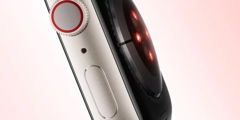 Apple Watch heart rate sensor
