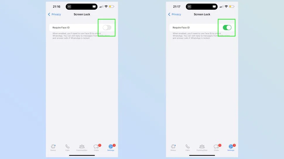 چگونه واتساپ را با Face ID در آیفون قفل کنیم 14 T6ScgwqmMZDHVytCEkxjUW 970 80
