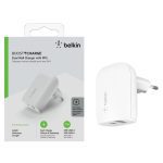 شارژر دیواری فست دو پورت Belkin مدل WCB007vfwh 37W - Image 3