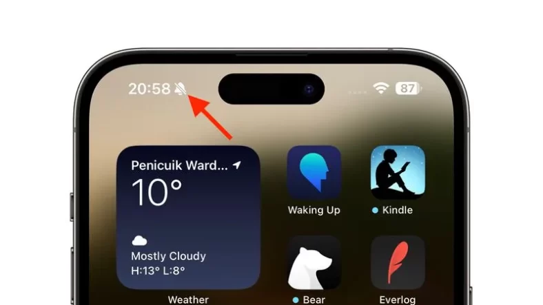 چگونه آیکون بی صدا را در iPhone 15 Pro غیرفعال کنیم؟