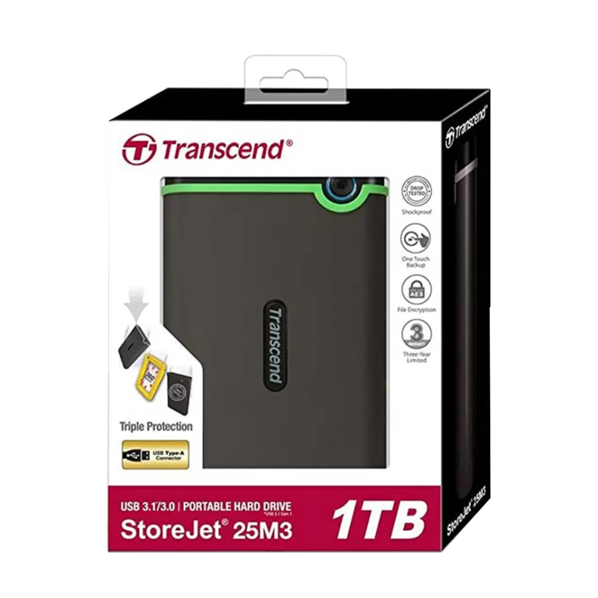 Transcend StoreJet 25M3S Slim external hard drive1