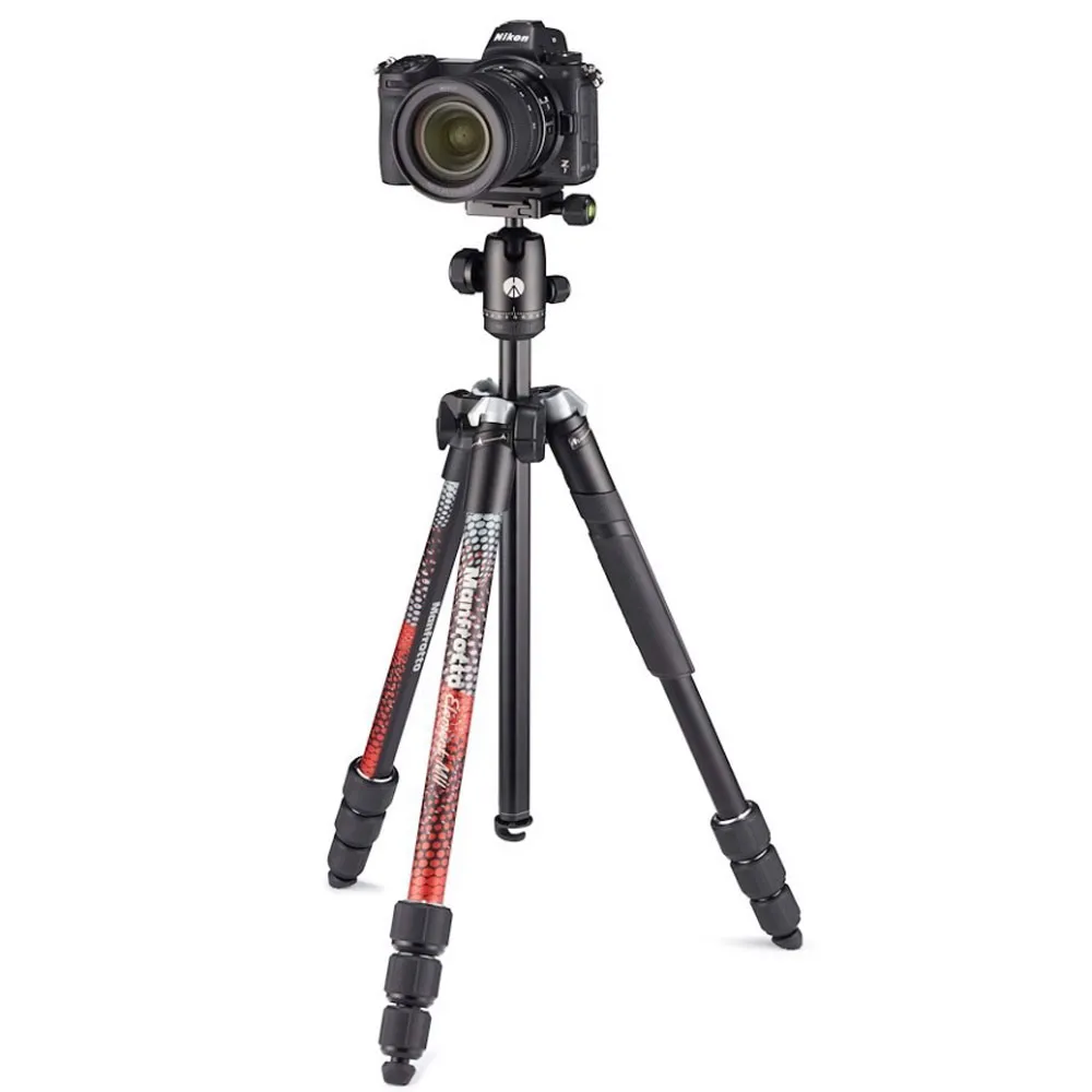 photo tripod manfrotto element red 9