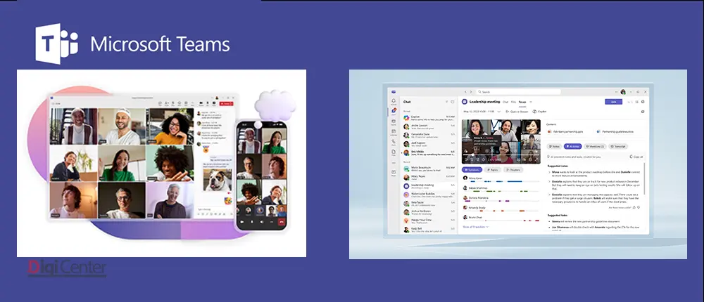 رابط کاربری Microsoft Teamsبرای تماس تصویری و مدیریت تیم