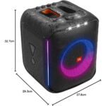 ابعاد اسپیکر JBL PartyBox Encore با نمایش ارتفاع و عرض بدنه