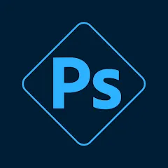 لوگوی Adobe Photoshop Express نسخه موبایل