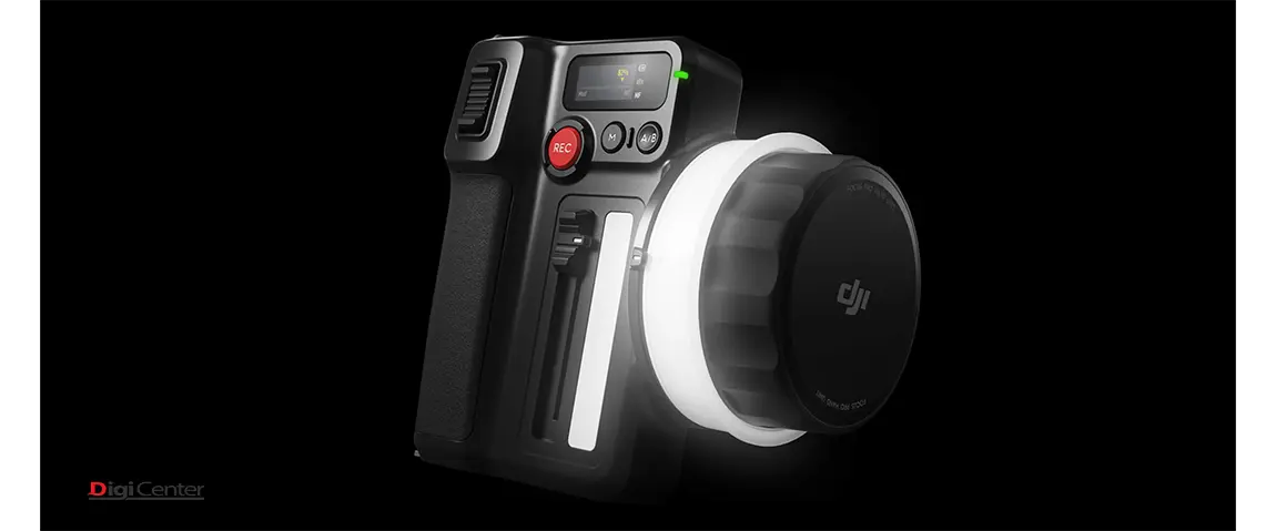 واحد کنترل فوکوس DJI برای گیمبال RS 4 Pro combo با طراحی ارگونومیک و چرخ نورپردازیشده