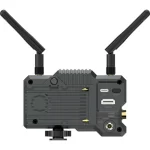 نمای پشت گیرنده Hollyland Mars 400S PRO II شامل پورتهای HDMI/SDI و محل نصب آنتن
