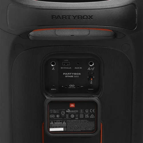 پورت‌های ورودی و پنل پشتی اسپیکر JBL PartyBox Stage 320