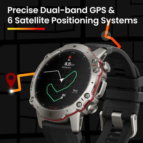 ساعت هوشمند شیائومی مدل Amazfit multi sport Falcon رنگ تیتانیوم - Image 2