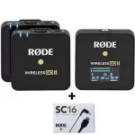 میکروفون بی سیم رُد (2کاربر) Rode double Wireless GO II +کابل تبدیل میکروفن رُد RODE SC16 Straight USB Type-C
