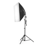 کیت سه شاخه نور 3 لامپ همراه فون بک گراند کروماکی Continuous Lighting Kit 3 Lamps - Image 4