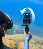 استفاده از نمایشگر چرخشی Insta360 Ace Pro 2 در زیر آب