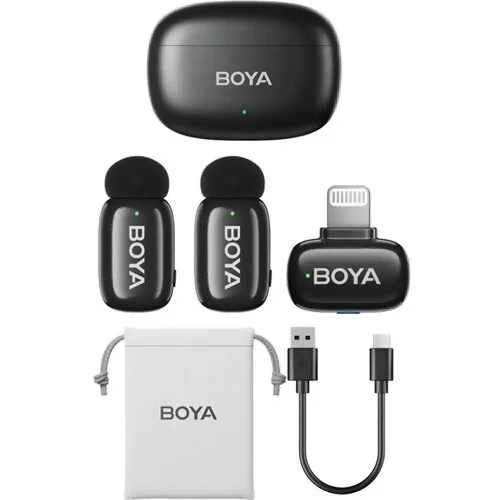 میکروفن بی سیم بویا BOYA MINI 15 Wireless Microphone lightening - Image 2