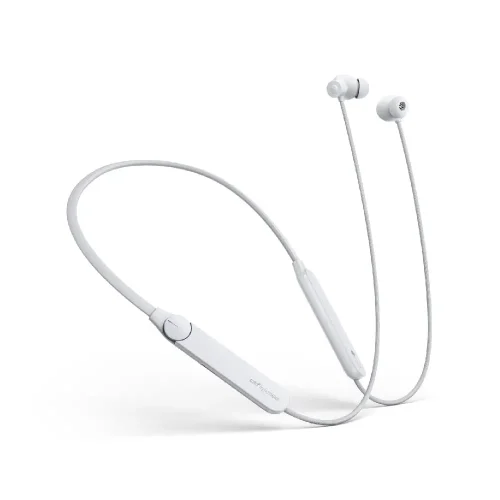 هدفون دورگردنی ناتینگ CMF مدل Neckband Pro به رنگ سفید با نویز کنسلینگ ۵۰ دسی‌بل، دکمه چرخشی هوشمند و ۳۷ ساعت شارژدهی