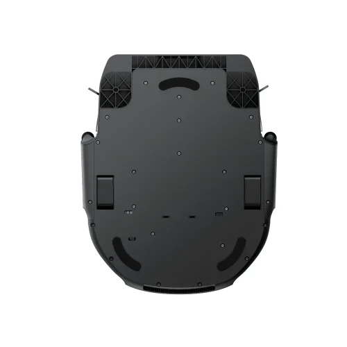 نمای زیرین جاروبرقی رباتیک eufy Robot Vacuum Omni S1 با طراحی کف و محل قرارگیری برس‌ها و چرخ‌ها