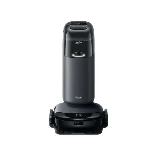 جاروبرقی رباتیک eufy Robot Vacuum Omni S1 به همراه ایستگاه تخلیه خودکار Uniclean، نمای روبه‌رو
