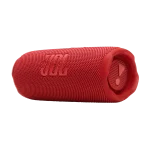 نمای سه رخ راست اسپیکر JBL Flip 7 قرمز با لوگو
