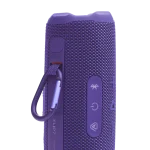 اسپیکر JBL Flip 7 بنفش با بند قفل‌دار و دکمه‌ها