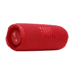 نمای سه رخ چپ اسپیکر JBL Flip 7 قرمز با لوگو